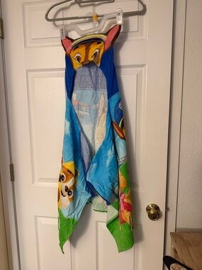 Kids Hooded Character Towel - Blue, Green, Yellow